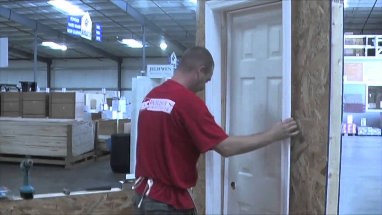 Builder's Discount Center Door Installation YouTube