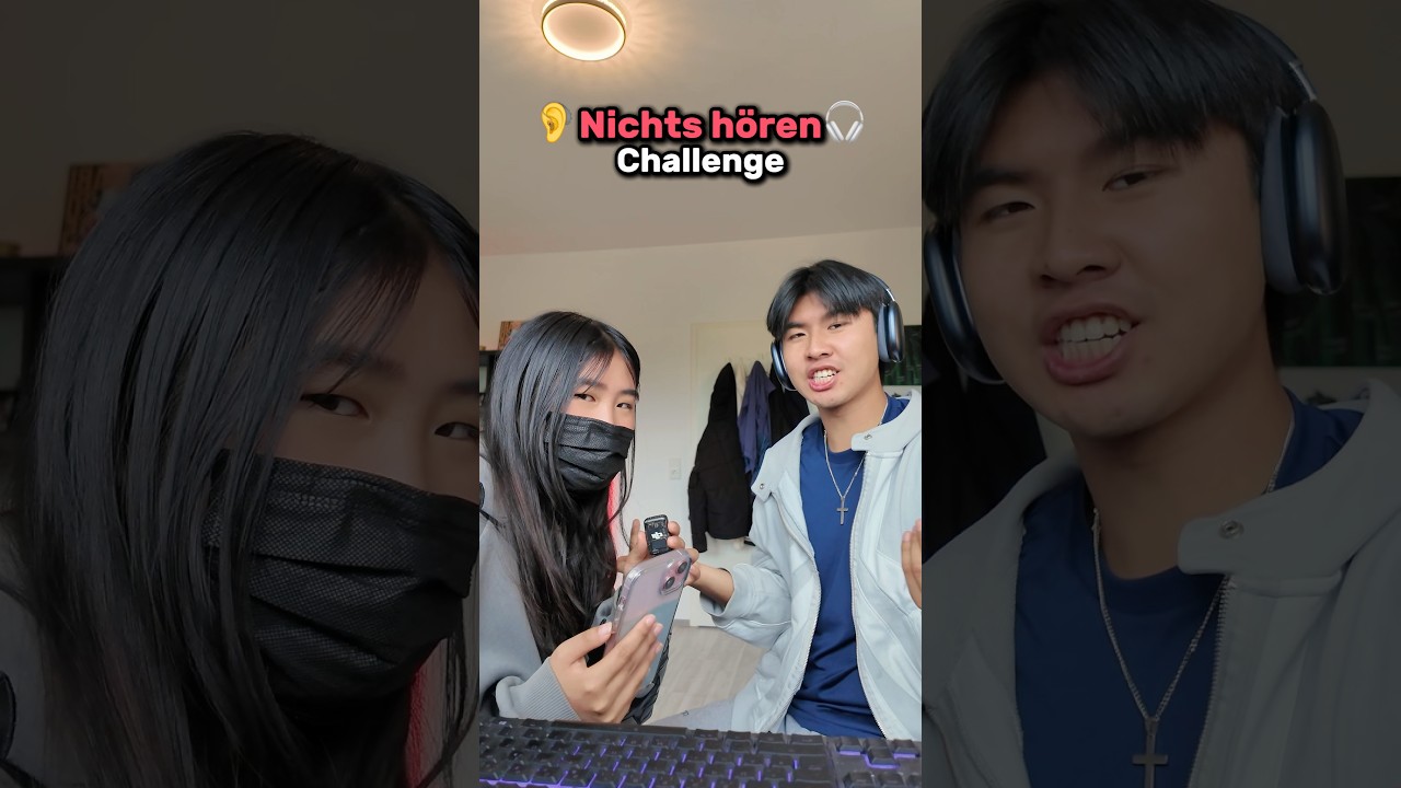 Nichts hören Challenge😂 #challenge #geschwister #spiel #nichthören #deutsch #viral #fy