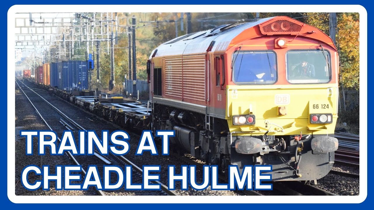 Trains at Cheadle Hulme railway station - 17/11/2023