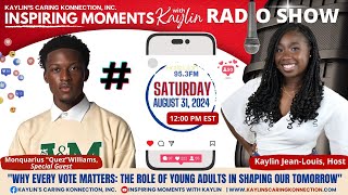 WHY EVERY VOTE MATTERS: THE ROLE OF YOUNG ADULTS IN SHAPING OUR TOMORROW (8/31/24)