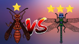 pocket ants: Red paper wasp ⭐ vs Dragonfly ⭐⭐⭐