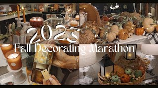 NEW 2023 MASSIVE DECORATE WITH ME FOR FALL MARATHON/FALL DECORATE WITH ME/FARMHOUSE FALL DECORATE