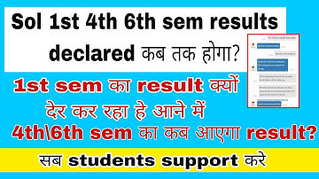 Sol 1\4\6 sem results declared kyun nahi kar rhe | aryan update-DU