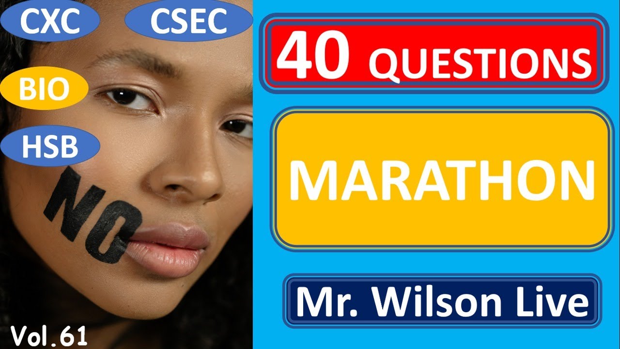 CSEC Biology Past Paper 2011 | Human and Social Biology Past Papers| Mr. Wilson Live | Vol.61