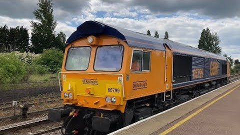 GBRf Class 66799 Passing Whittlesea At Speed @midlandstrainspotting