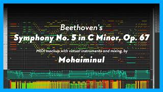 Beethoven - Symphony No. 5 1St Movement Coda Midi Mockup