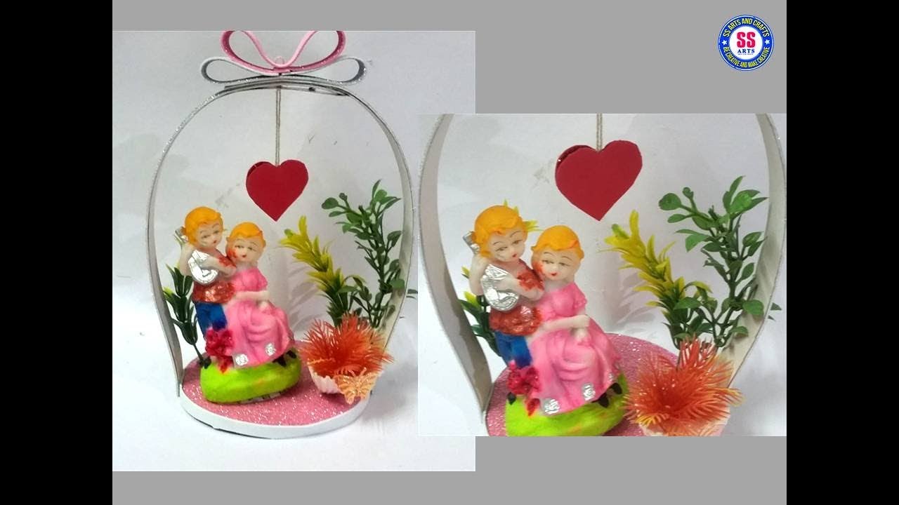 DIY Showpiece making at Home Glitter foam sheet Home decor idea