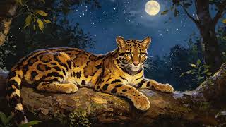 Clouded Leopard Within This Ultimate Concealment Guiding You Into The Purest Dreamscapeai