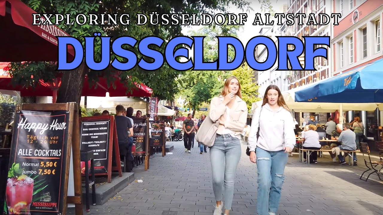 New Walk in the DUSSELDORF | The Old Town | Germany Travel 2021 | 4K Video @Old Towns