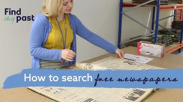 How To Explore Free Newspapers | Findmypast
