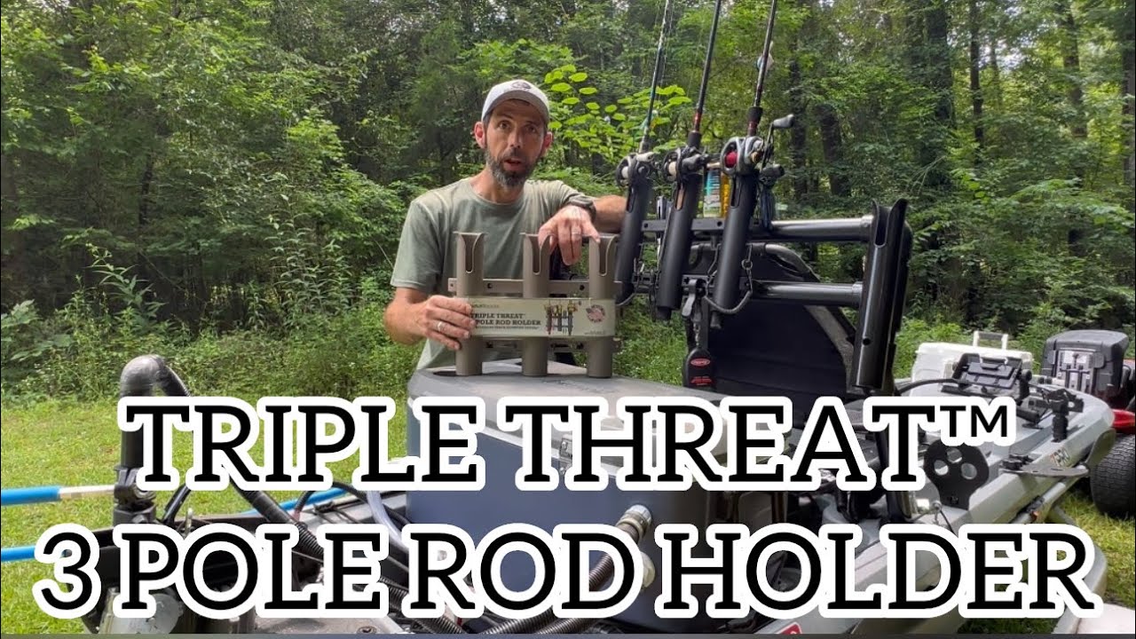 TRIPLE THREAT™3 POLE ROD HOLDER Review. 