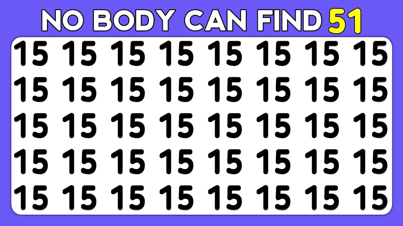 Find The Odd One Out | Number and Letter IQ Pro Edition | Test your ...