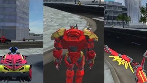 Flying Police Robot Game | Red Robot Police | Mobile Games walkthrough