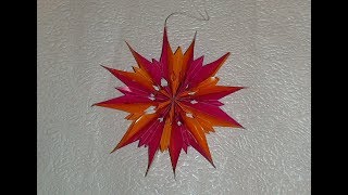 Поделки из бумаги ЗВЕЗДА на елку Christmas star Поделки из бумаги ЗВЕЗДА на елку Christmas star