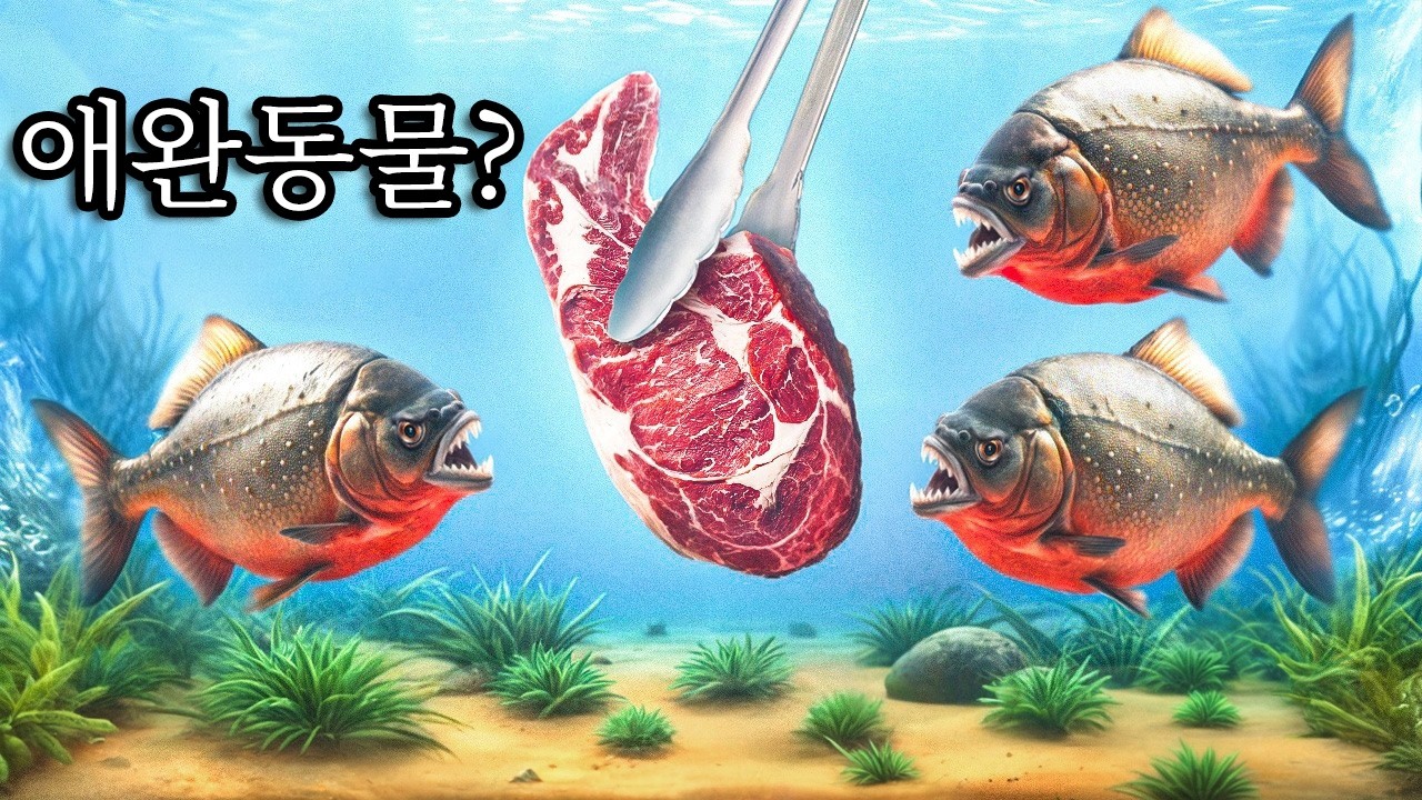 피라냐를 애완동물로 키워봤습니다... (진짜예요)