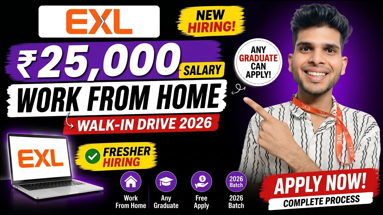 rewrite this title EXL Walk-In Drive 2026 | Fresher Hiring | Any Graduate Can Apply | Work From Home Jobs rewrite this title EXL Walk-In Drive 2026 | Fresher Hiring | Any Graduate Can Apply | Work From Home Jobs