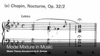 Mode Mixture in music
