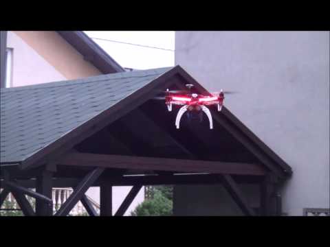 DJI F450 with navigation lights and headlights added
