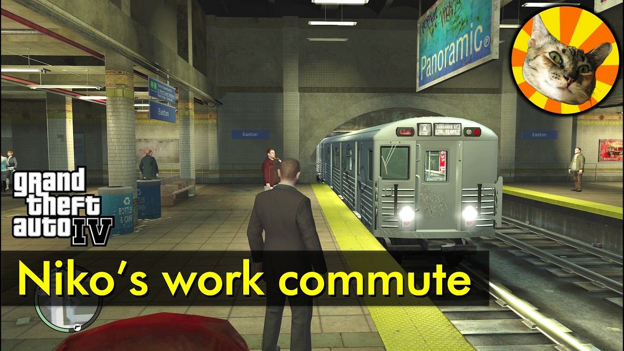 Niko's subway commute to work | GTA IV