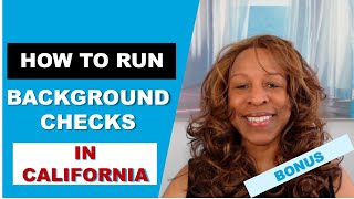 How To Run An Employee Background Check In California
