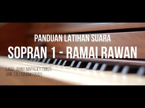 Panduan Latihan Suara SOPRAN 1 - Ramai Rawan SSAA with Desc. (Virtual Voice)