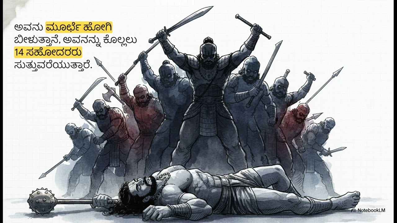 ಕುರುಕ್ಷೇತ್ರದ ನಾಲ್ಕನೇ ದಿನದ ಕದನ: ಭೀಮಸೇನನಿಂದ ಎಂಟು ಕೌರವ ಸಹೋದರರ ಸಂಹಾರ | Mahabharat Part-25
