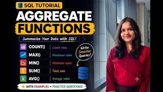 Part 11 | SQL Aggregate Functions Explained: SUM, AVG, COUNT, MIN, MAX