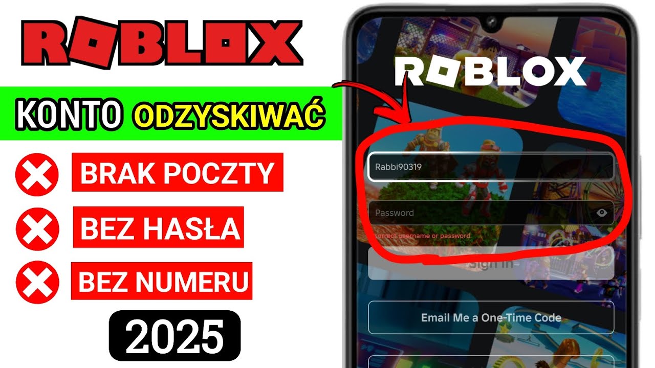 Jak odzyskać konto Roblox BEZ E-MAILA LUB NUMERU TELEFONU (proste kroki