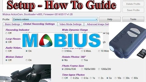 Mobius Guide for Dash Cam Setup with mSetup Program - How To - Explanation