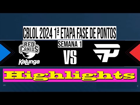 RED CANIDS VS PAIN GAMING | CBLOL 2024 | Highlights | RED VS PNG