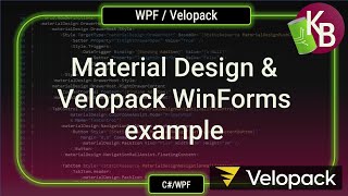 C# - Material Design v5.2.1 + Velopack WinForms example