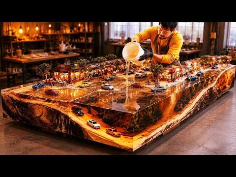 I Embedded a Miniature World Inside This Luxury Epoxy Table!