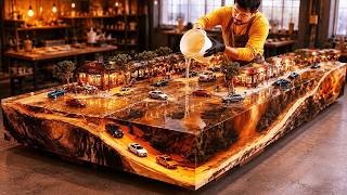 I Embedded a Miniature World Inside This Luxury Epoxy Table!