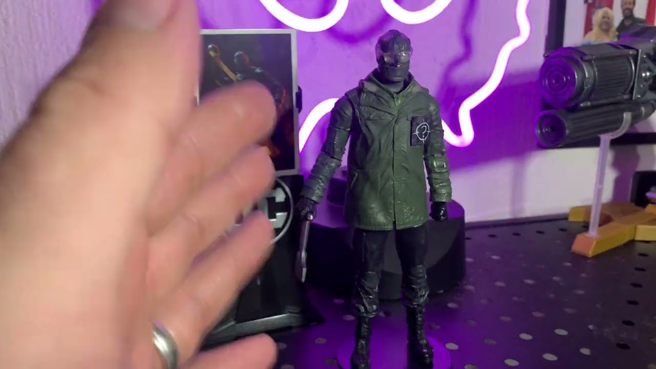 DC Multiverse, the Riddler action figure from the Batman by McFarlane toys