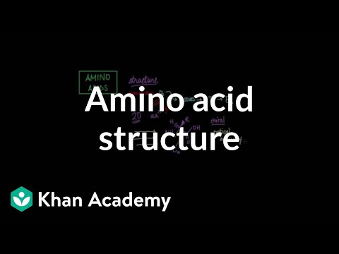 Amino acid structure | Chemical processes | MCAT | Khan Academy