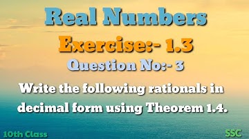 Real Numbers||Exercise:- 1.3||Question No:- 3||10th Class||SSC||Maths||Explaining in Telugu..... ✌👍