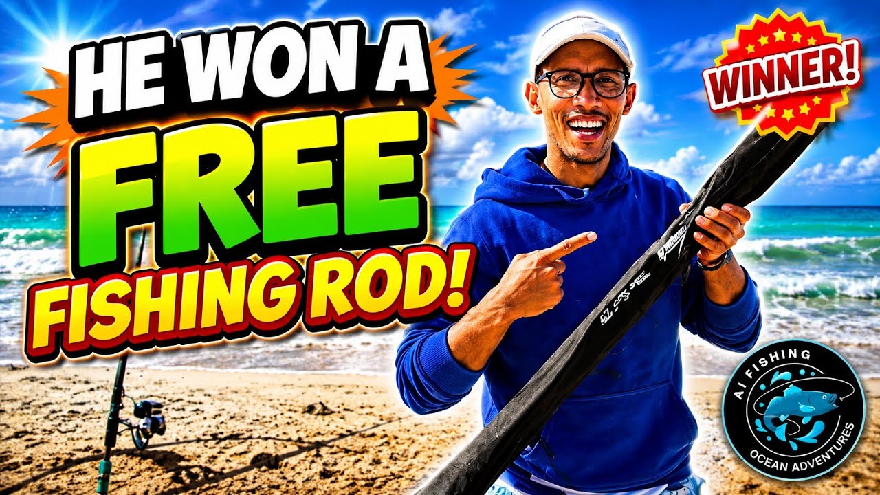 Fishing with the competition rod winner