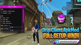 DRIP CLIENT APKMOD FULL SETUP TUTORIAL | FREE FIRE MOD MENU | DRIP CLIENT APKMOD  screenshot 3
