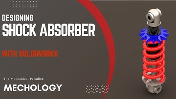 How to create Shock Absorber with SolidWorks | SolidWorks Exercise | SolidWorks Tutorial