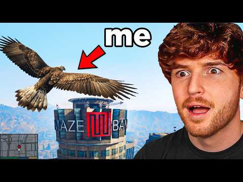 GTA 5 But I Can Control Animals For 24 Hours! (MODDED)