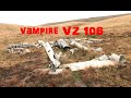 vampire VZ 106 crash site / brecon beacons / UK