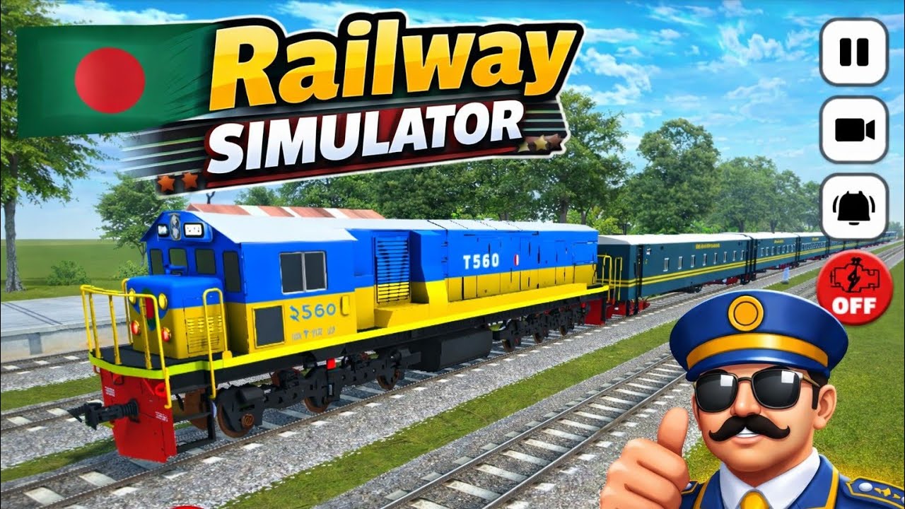 Bangladesh Train Simulator Gameplay 🇧🇩 | Real Railway Experience √ ভাটিয়ারি টু ফৌজদার হাট 