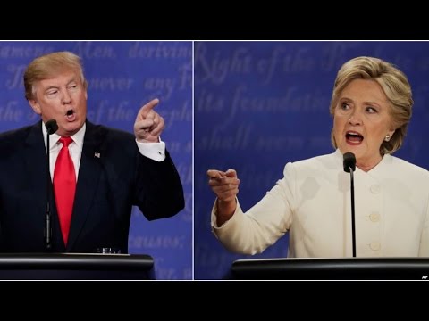 The third and final presidential debate 2016 . Candidates Hillary ...
