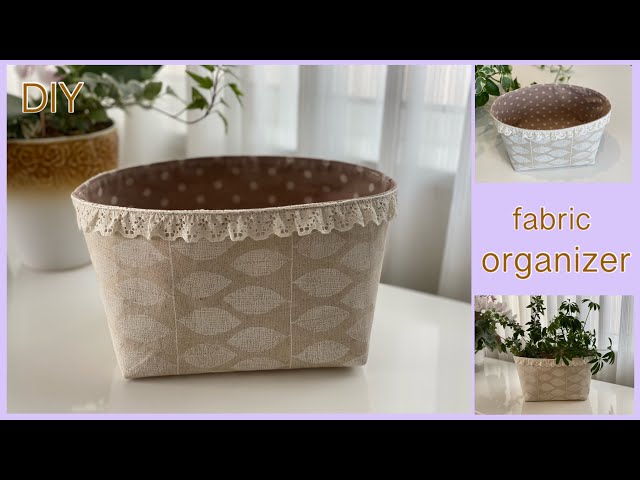 簡単な布バスケットの作り方 かわいい持ち手付きの布小物入れ ハンドメイドdiy Litetube