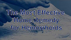 The Most Effective Home Remedy for Hemorrhoids — Aloe, Herbal Tea, Sitz baths and Cold Therapies