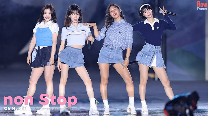 오마이걸 4명 첫 공연 ♬살짝설렜어 #OhMyGirl ♬Non Stop @250509 경북도민체전 Gyeongbuk Sports Festival