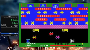 New World Record - Frogger - High Score - ColecoVision - 38.060 Seconds