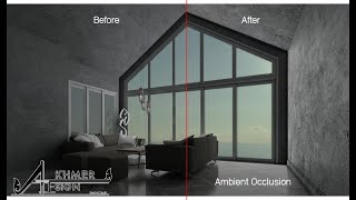 How to make ambient occlusion in VRay for SketchUp | Khmer Design Tutorial