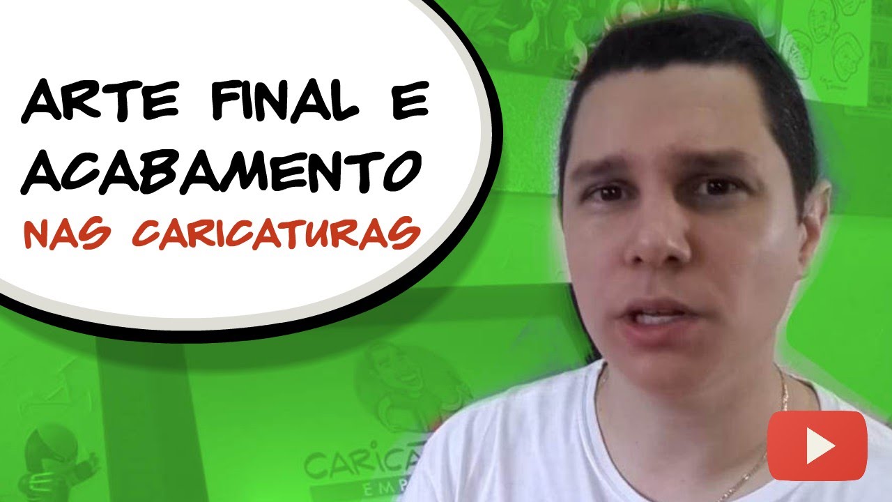 ARTE FINAL E ACABAMENTO DA SUA CARICATURA