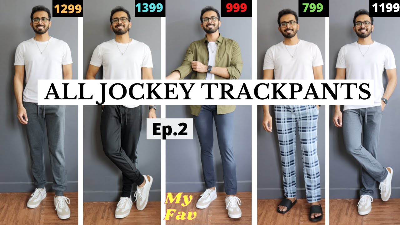 Buy JOCKEY Graphite Solid Cotton Blend Slim Fit Men's Track Pants |  Shoppers Stop